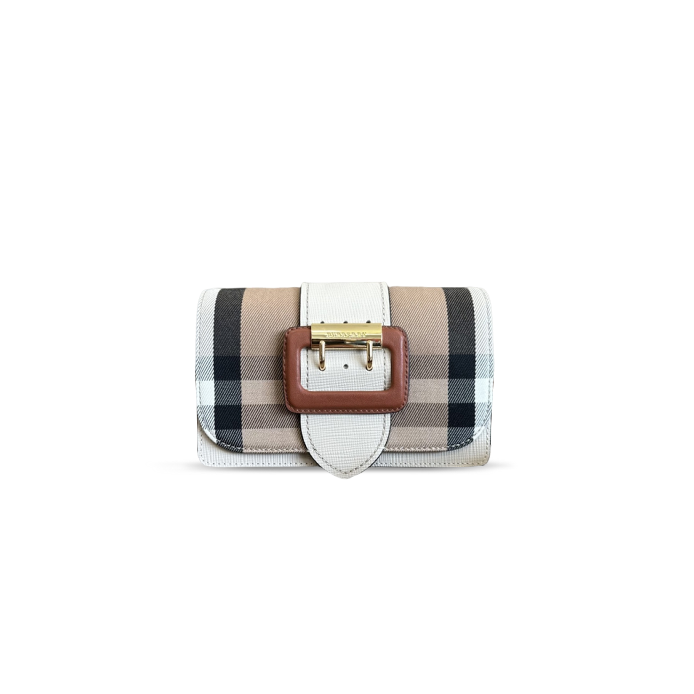 BURBERRY THE BUCKLE HOUSE CHECK BAG (19.5*12*5cm)